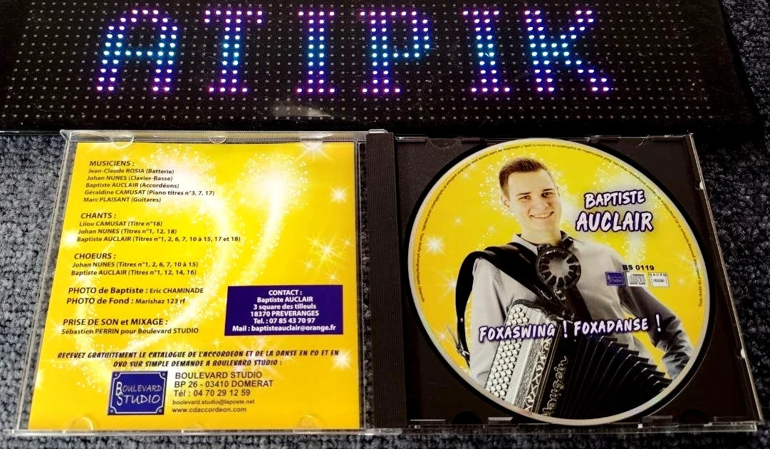 🪗 Cd Baptiste Auclair - Foxaswing Foxadanse - French Musette Accordion 🎶 – photo 3